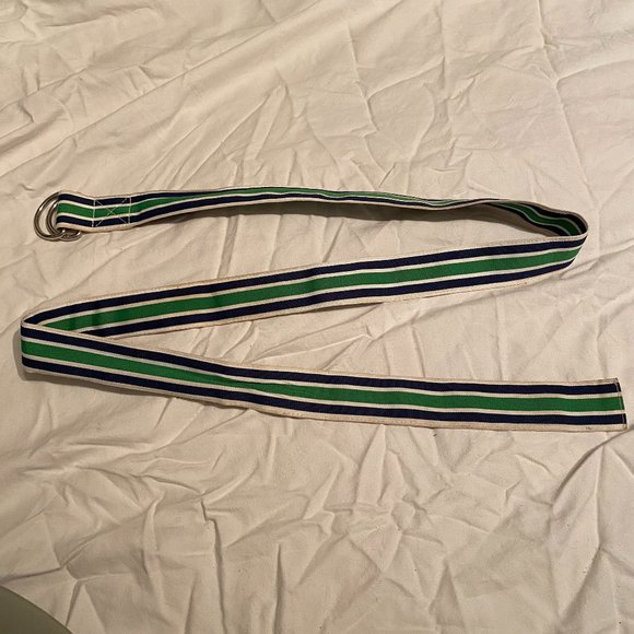 Vineyard Vines Other - SOLD Vineyard Vines Green and Blue Striped D-Ring Belt